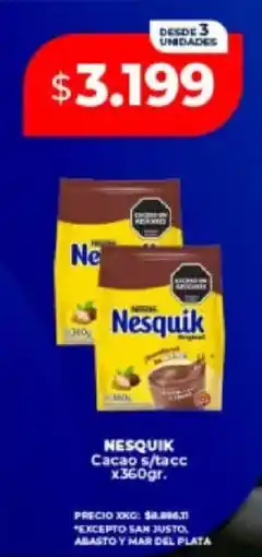 Supermayorista Vital Nesquik cacao s/tacc oferta