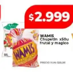Supermayorista Vital Wamis chupetin x50u frutal y magico oferta