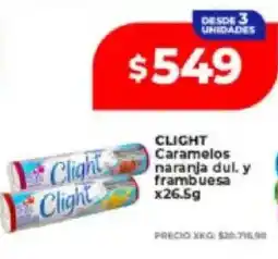 Supermayorista Vital Clight caramelos naranja dul. y frambuesa oferta