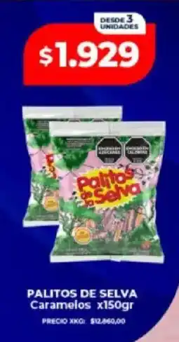 Supermayorista Vital Palitos de selva Caramelos oferta