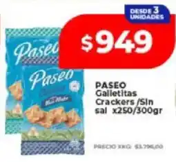 Supermayorista Vital Paseo galletitas crackers /sin sal oferta