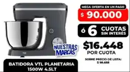 Supermayorista Vital Nuestras marcas batidora vtl planetaria oferta