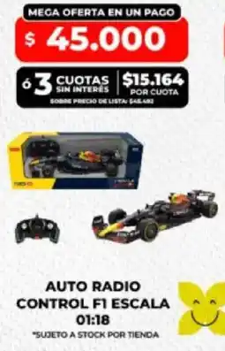 Supermayorista Vital Auto radio control F1 escala 01:18 oferta