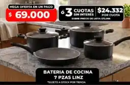 Supermayorista Vital Linz batería de cocina oferta