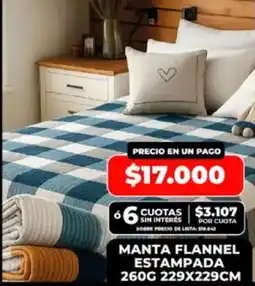 Supermayorista Vital Manta flannel estampada oferta