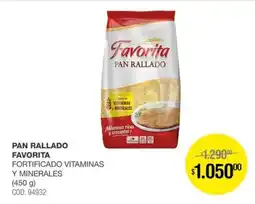 Atomo Conviene Favorita pan rallado oferta