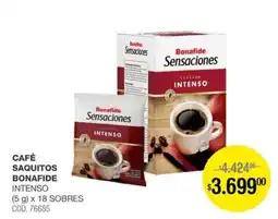 Atomo Conviene Bonafide café saquitos sensaciones intenso oferta