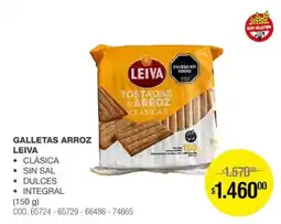 Atomo Conviene Leiva galletas arroz clásica sin sal dulces integral oferta