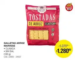 Atomo Conviene Marvese tostadas de arroz clasicas oferta