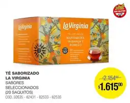 Atomo Conviene La virginia té saborizado sabores seleccionados oferta