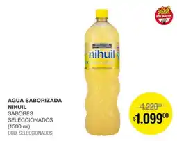 Atomo Conviene Nihuil agua saborizada sabores seleccionados oferta