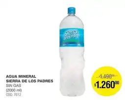 Atomo Conviene Sierra de los padres agua mineral sin gas oferta