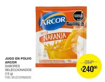 Atomo Conviene Arcor jugo en polvo sabores seleccionados oferta