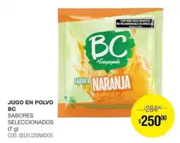 Atomo Conviene Bc jugo en polvo sabores seleccionados oferta