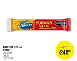 Atomo Conviene Arcor turron oblea de mani oferta