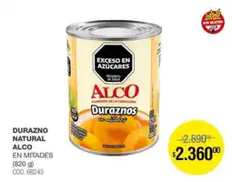 Atomo Conviene Alco duraznos en mitades oferta