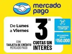 Diarco 3 cuotas sin interés oferta