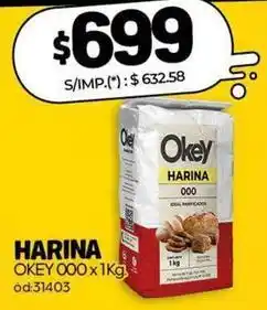 Diarco Okey - harina 000 x 1kg oferta