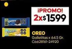Oreo - galletitas x 64.5 gr. cód:28161-24920