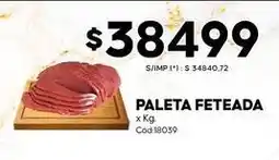 Diarco Paleta feteada x kg. cód:18039 oferta