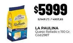 Diarco La paulina - queso rallado x 150 gr. cód:2987 oferta