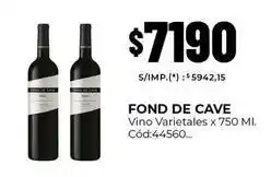 Diarco Fond de cave - vino varietales x 750 ml. cód:44560 oferta
