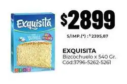 Diarco Exquisita - bizcochuelo x 540 gr. cód:3796-5262-5261 oferta