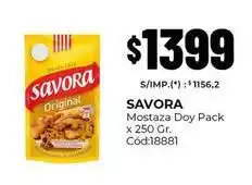 Diarco Savora - mostaza doy pack x 250 gr. cód:18881 oferta