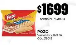 Diarco Pozo - vainillas x 160 gr. cód:33015 oferta
