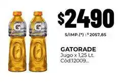 Diarco Gatorade - jugo x 1,25 lt. cód:12009 oferta