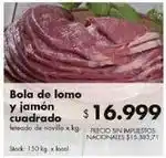 Disco Bola de lomo y jamón cuadrado oferta