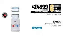 Diarco Kansai - dispenser de mesa cód:71884 oferta