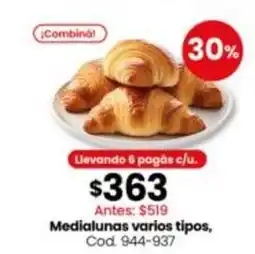 Coto Medialunas varios tipos, cod. 944-937 oferta