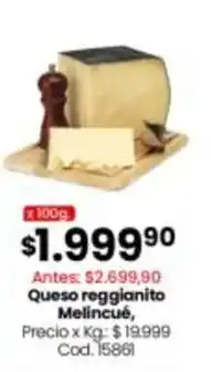 Coto Queso reggianito melincué, cod. 15861 oferta