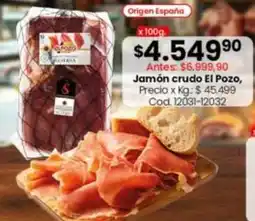 Coto Pozo - jamón crudo el oferta