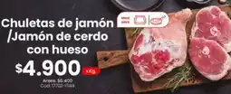 Coto Ideal - chuletas de jamón / jamón de cerdo con hueso oferta