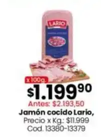 Coto Lario - jamón cocido oferta