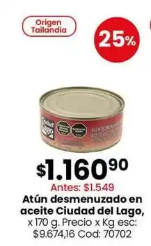 Coto Ciudad del lago - atún desmenuzado oferta