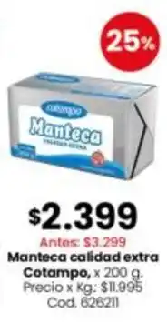 Coto Manteca calidad extra oferta