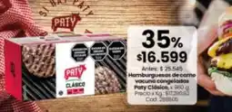 Coto Paty - hamburguesas de carne vacuna congeladas oferta