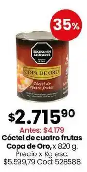 Coto Copa de oro cóctel de cuatro frutas oferta