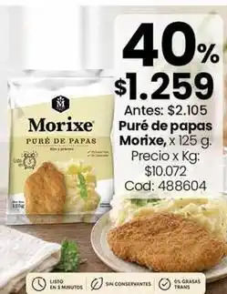 Coto Morixe - puré de papas oferta