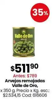 Coto Valle de oro arvejas remojadas oferta