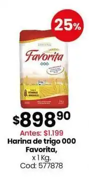 Coto Favorita - harina de trigo 000, cod: 577878 oferta
