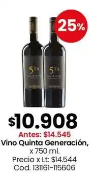 Coto Vino quinta generación oferta