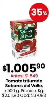 Coto Sabores del valle - tomate triturado oferta