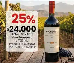 Coto Vino bousquet x 750 ml. cod. 629637-629636 oferta