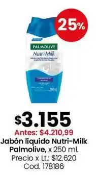 Coto Palmolive - jabón líquido nutri-milk oferta