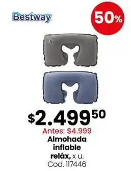 Bestway - almohada inflable rel x, u
