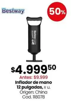 Coto Bestway - inflador de mano 12 pulgadas oferta
